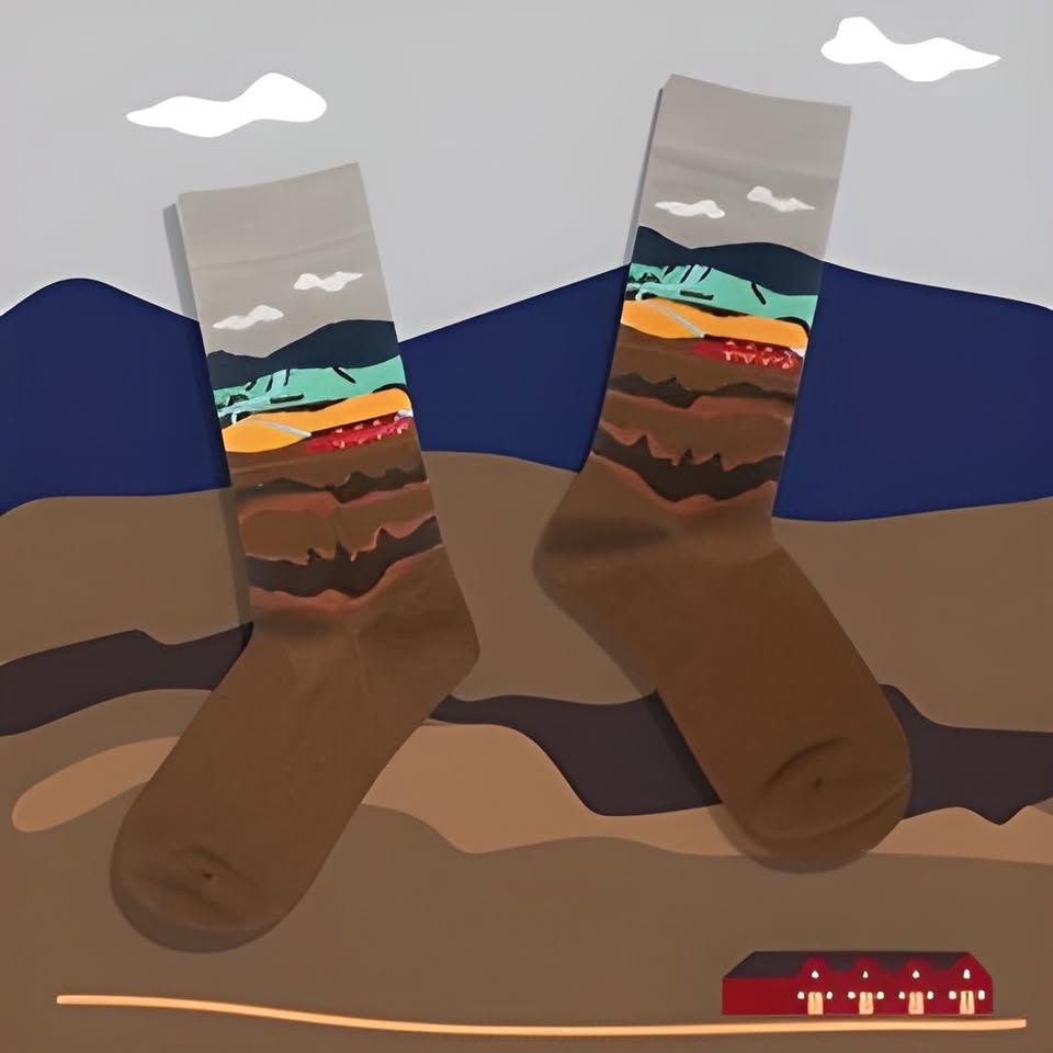 Medias con Diseño de Paisajes