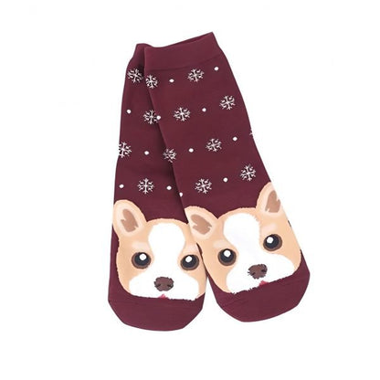 Medias Navideñas con Diseño de Perros