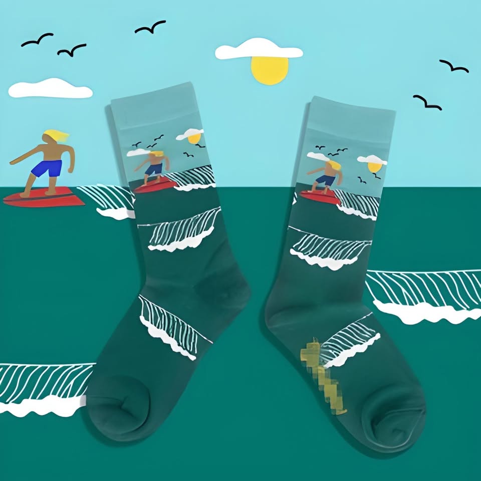 Medias con Diseño de Paisajes