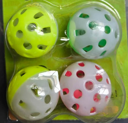 Pack de 4 Pelotas de Juguete para Gatos