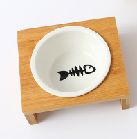 Bowl de Cerámica para Mascotas con Marco