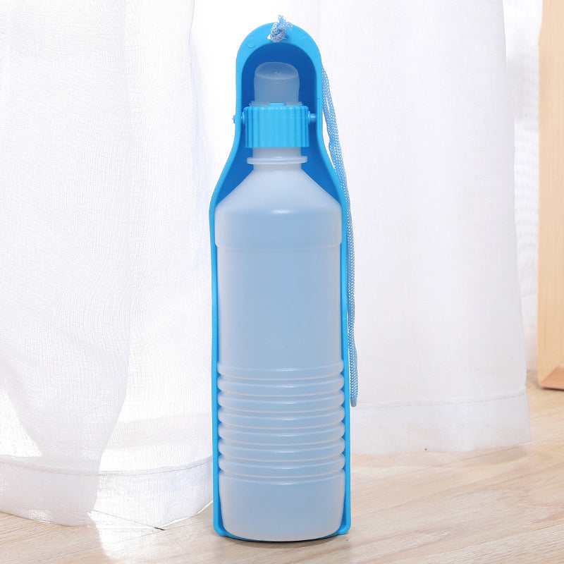 Botella de agua plegable de 500ml para Mascotas