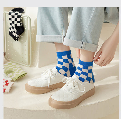 Medias con Diseño de Tablero de Ajedrez