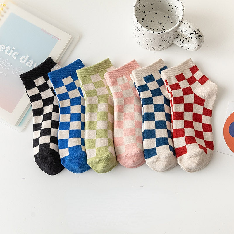 Medias con Diseño de Tablero de Ajedrez