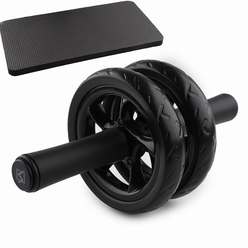Rueda Abdominal Doble Antideslizante con Mat mini para Rodillas
