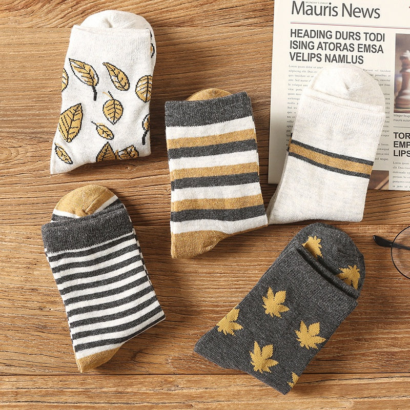 Medias con Diseño de Otoño