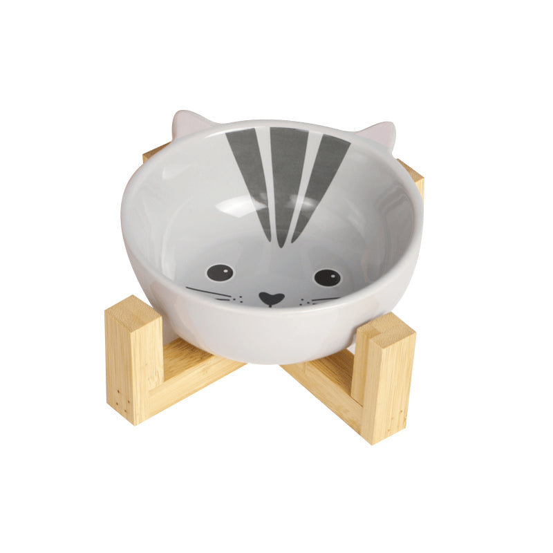 Bowl de cerámica con Soporte para Mascotas