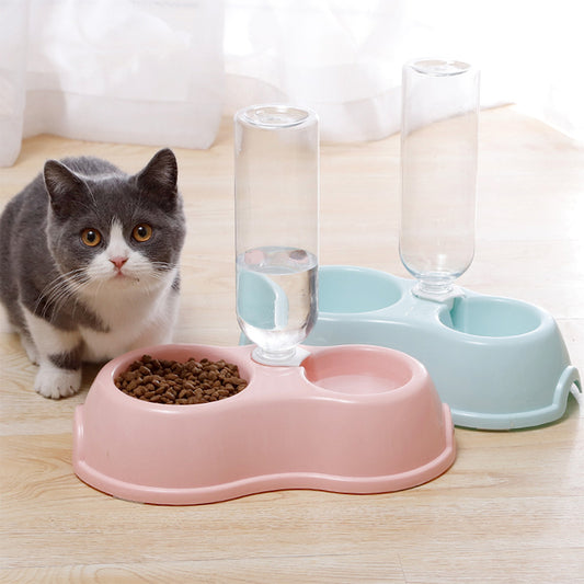 Bowl doble con botella para Mascotas
