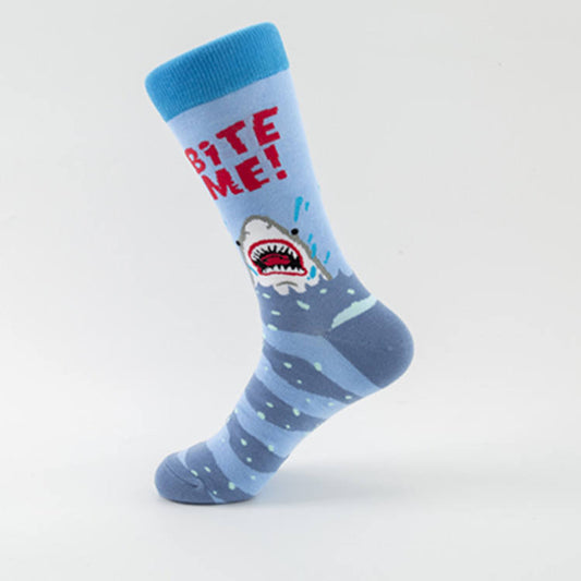 Medias con Diseño de Tiburón “Bite Me”