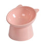 Bowl Alto Inclinado con Cuello de Estilo Nórdico para Gatos