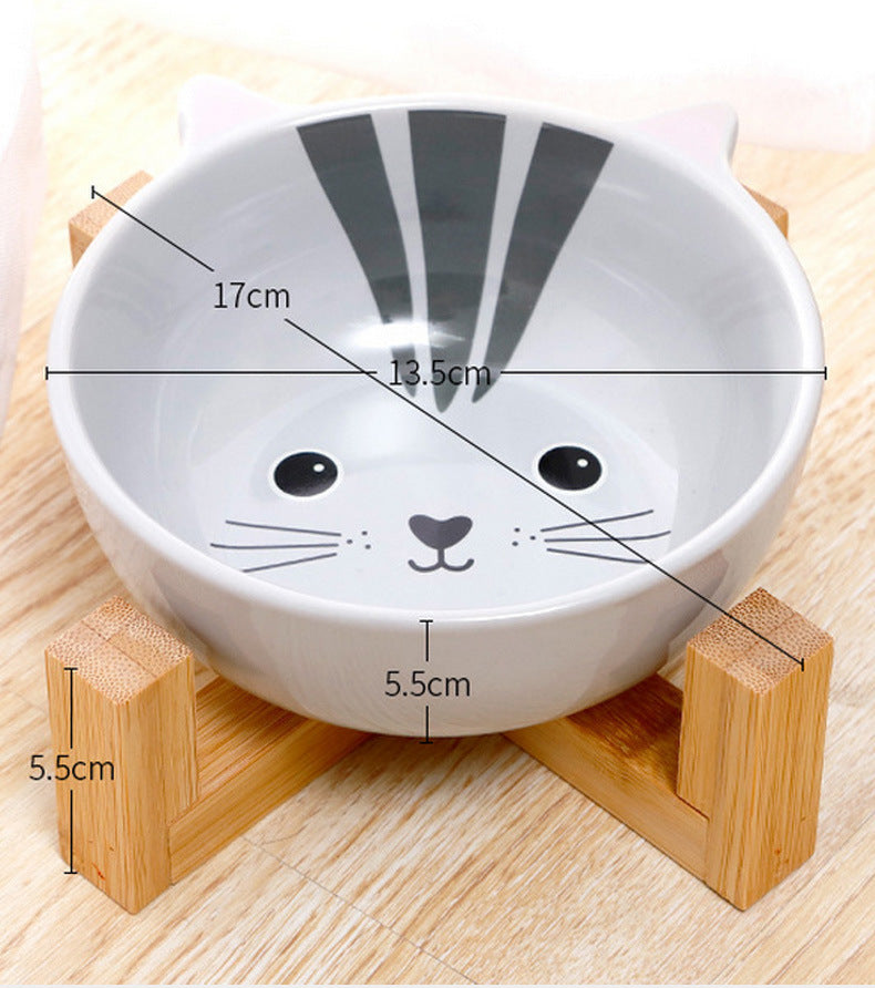 Bowl de cerámica con Soporte para Mascotas