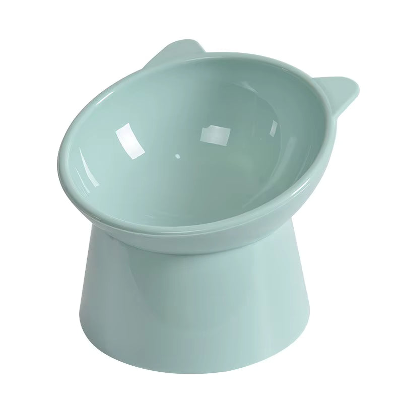 Bowl Alto Inclinado con Cuello de Estilo Nórdico para Gatos