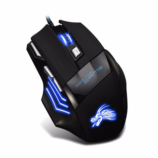 Mouse Gamer con Diseño de Dragón
