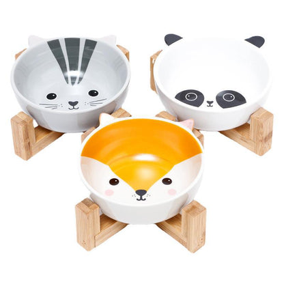 Bowl de cerámica con Soporte para Mascotas