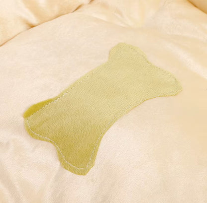 Cama Ecoamigable con Fondo de Diseño de Hueso